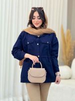 مانتو چهارجیب کمرگت کد 6375 - تصویر 6