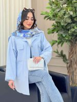 مانتو دو جیب پاکتی لادن کد 6202 - تصویر 14