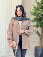 شومیز پشت پیله برش دار کد 6376 - تصویر 3
