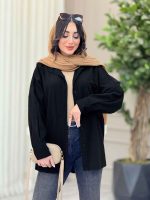 شومیز پشت پیله برش دار کد 6376 - تصویر 13