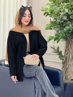 شومیز پشت پیله برش دار کد 6376 - تصویر 11