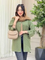 مانتو برش دار بغل چاک کد 6522 - تصویر 8