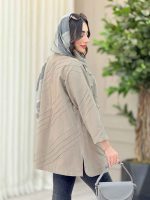 مانتو برش دار بغل چاک کد 6522 - تصویر 9