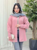 شومیز پشت پیله برش دار کد 6376 - تصویر 7