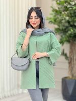 مانتو برش دار بغل چاک کد 6522