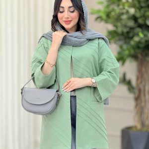 مانتو برش دار بغل چاک کد 6522