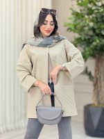 مانتو برش دار بغل چاک کد 6522 - تصویر 4