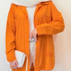 شومیز دو جیب سایه کد 6478