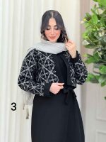 ست کت طرح دار و سارافون کد 6227 - تصویر 6