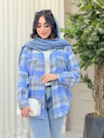 مانتو چهارخونه دو جیب کد 6536 - تصویر 11