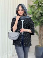 شومیز طرح گل تک جیب کد 6532 - تصویر 4