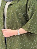 شومیز طرح گل تک جیب کد 6532 - تصویر 7