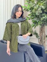 شومیز طرح گل تک جیب کد 6532 - تصویر 2