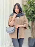 شومیز طرح گل تک جیب کد 6532