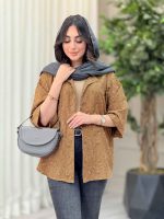 شومیز طرح گل تک جیب کد 6532 - تصویر 3