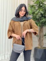 شومیز طرح گل تک جیب کد 6532 - تصویر 5