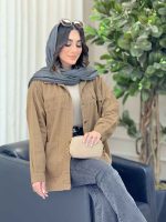 مانتو کتان پشت پیله صدف کد 6558 - تصویر 21
