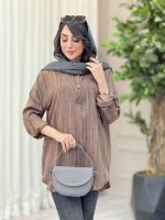 مانتو جلو بسته آستین پاگن رومینا کد 6574 - تصویر 17