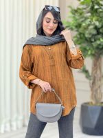 مانتو جلو بسته آستین پاگن رومینا کد 6574 - تصویر 12