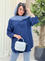 مانتو جلو بسته آستین پاگن رومینا کد 6574 - تصویر 18