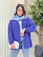 مانتو دو جیب برش دار نرگس کد 6570 - تصویر 10