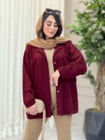 مانتو دو جیب برش دار نرگس کد 6570 - تصویر 12