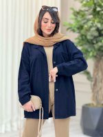 مانتو دو جیب برش دار نرگس کد 6570 - تصویر 3