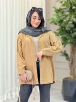 مانتو دو جیب برش دار نرگس کد 6570 - تصویر 17
