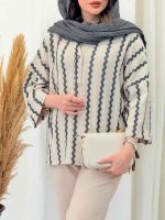 شومیز جلو بسته بغل چاک کد 6377 - تصویر 5