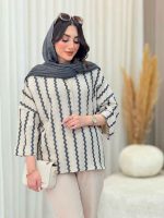 شومیز جلو بسته بغل چاک کد 6377