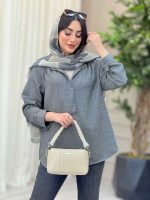 مانتو سه دکمه فریناز کد 6553 - تصویر 16