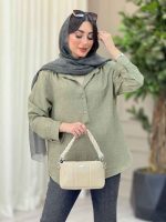 مانتو سه دکمه فریناز کد 6553 - تصویر 25