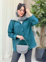 مانتو سه دکمه فریناز کد 6553 - تصویر 12