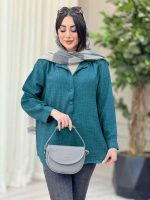 مانتو سه دکمه فریناز کد 6553 - تصویر 6