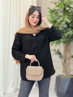 مانتو سه دکمه فریناز کد 6553 - تصویر 4