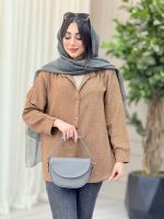 مانتو سه دکمه فریناز کد 6553 - تصویر 17