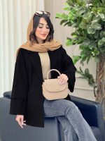 مانتو برش هلالی دو جیب آرزو کد 6579 - تصویر 21