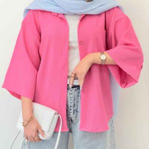 شومیز تک جیب هیلا کد 6588