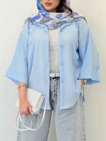 شومیز تک جیب هیلا کد 6588 - تصویر 10