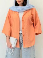 شومیز تک جیب هیلا کد 6588 - تصویر 3