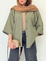 شومیز تک جیب هیلا کد 6588 - تصویر 8