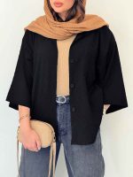 شومیز تک جیب هیلا کد 6588 - تصویر 7