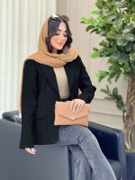 مانتو تک دکمه چکامه کد 6578 - تصویر 11
