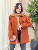 مانتو جیب پاگن برش دار کد 6565 - تصویر 7