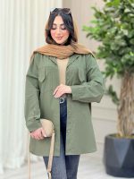 مانتو جیب پاگن برش دار کد 6565 - تصویر 2