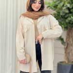 مانتو جیب پاگن برش دار کد 6565