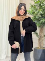 مانتو جیب پاگن برش دار کد 6565 - تصویر 6