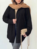مانتو پشت دکمه بهاره کد 6580 - تصویر 5