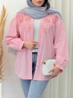 شومیز گلدوزی شیده کد 6590 - تصویر 4