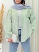شومیز گلدوزی شیده کد 6590